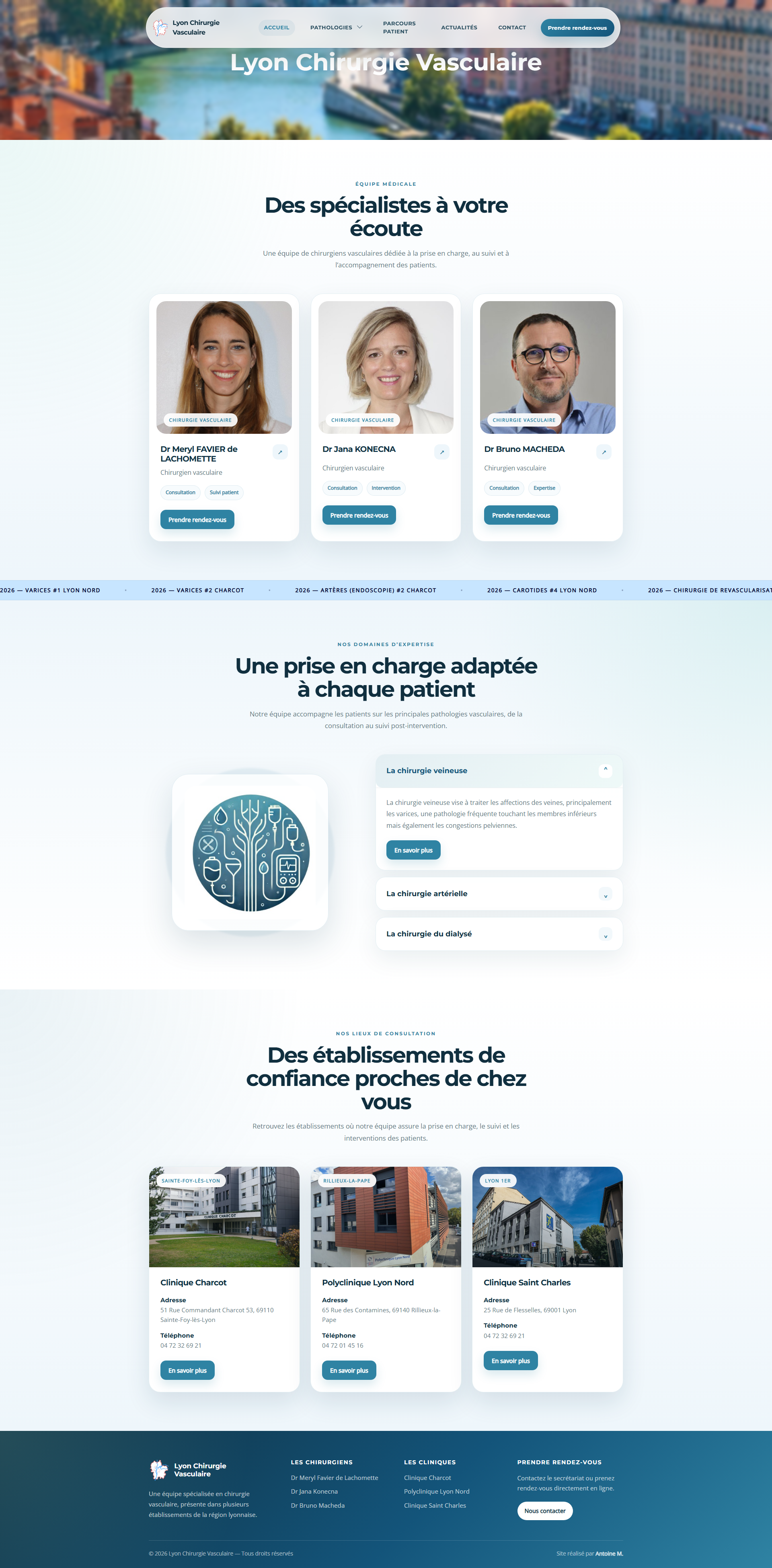 Site Lyon Chirurgie Vasculaire