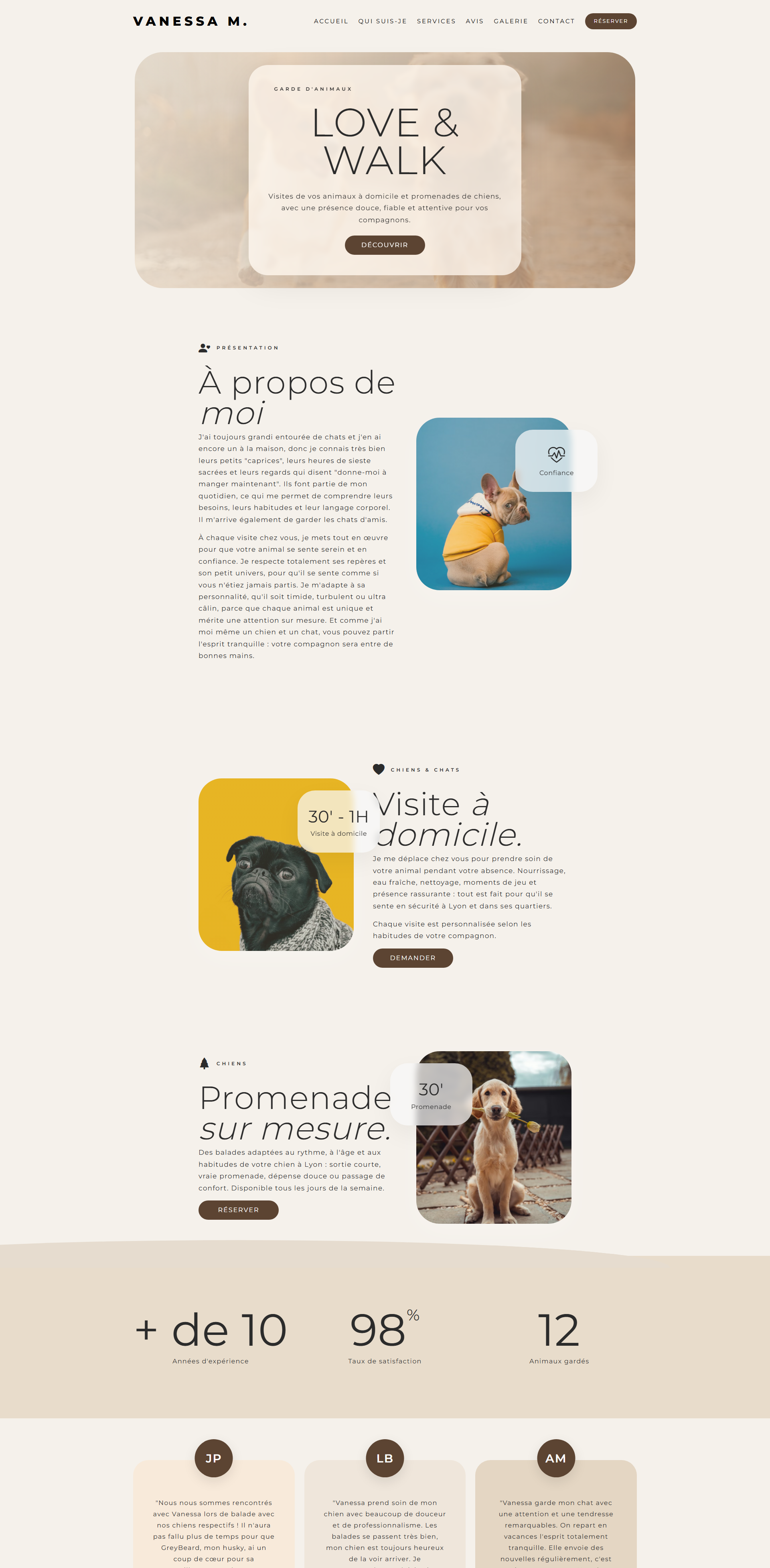 Site internet Lyon Pet Sitter